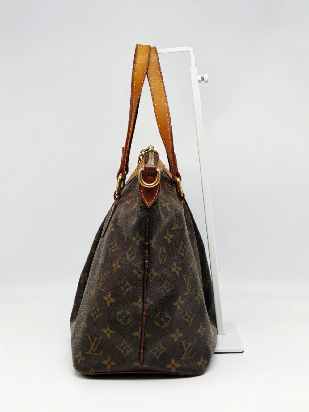 Louis Vuitton Monogram Palermo PM Tote Handbag Brown Canvas Top Handle Bag - Picture 3 of 13